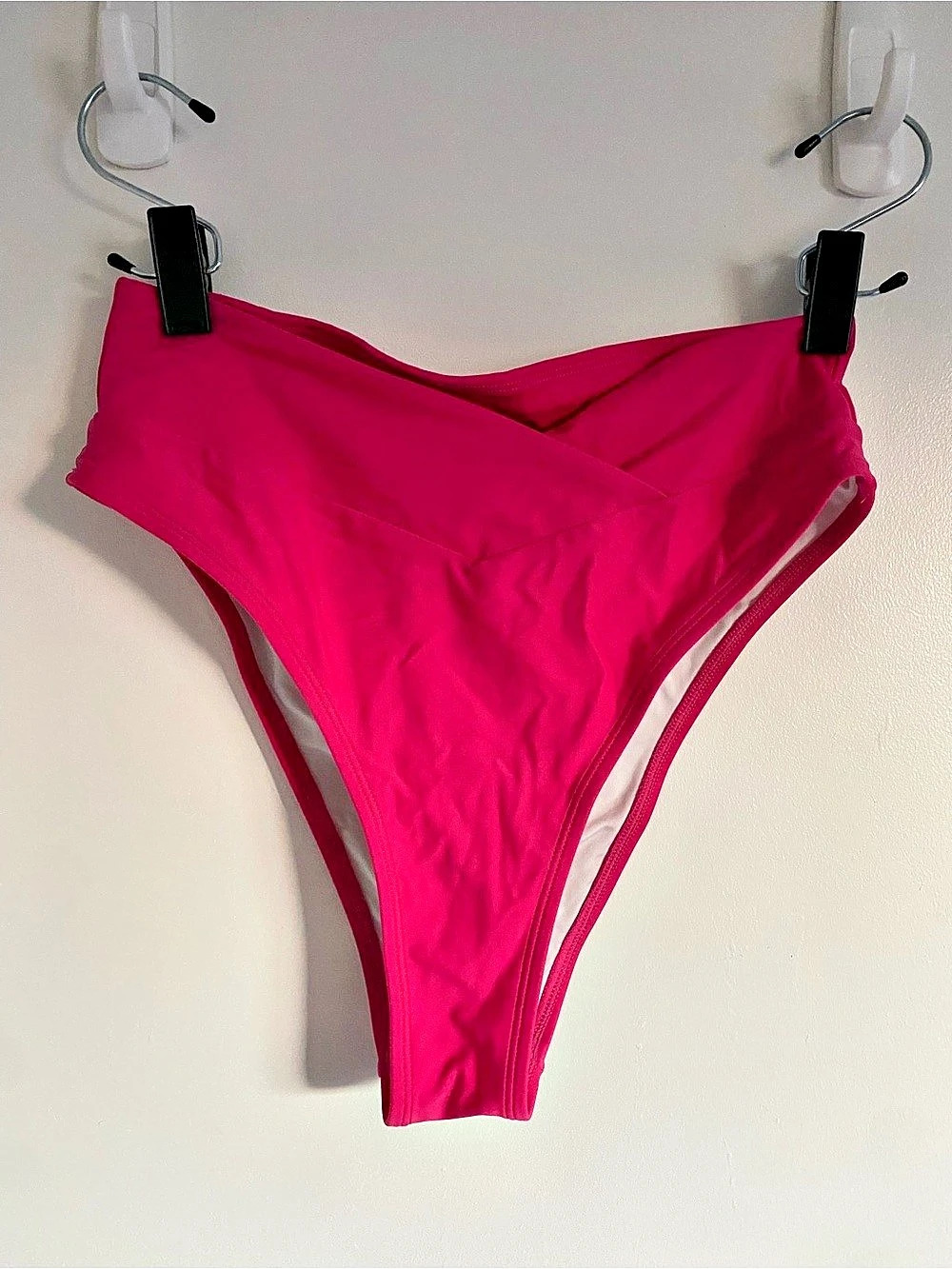 Pink Bikini Bottom Size Medium - V cut - Like New